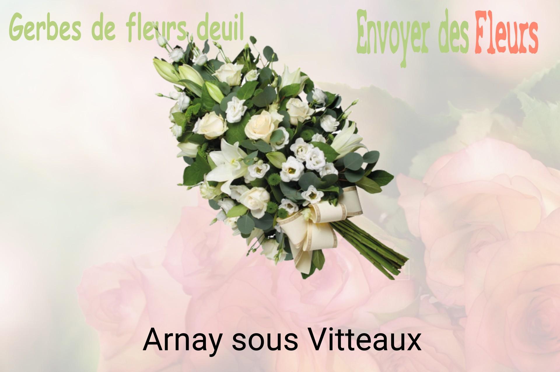 Gerbe de fleurs de deuil livrée à Arnay-sous-Vitteaux
